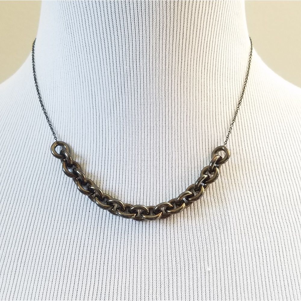 Chain casual necklace dark metal